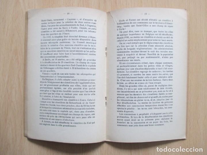 Libros antiguos: Notes sur la Cr&eacute;mation - Foto 6