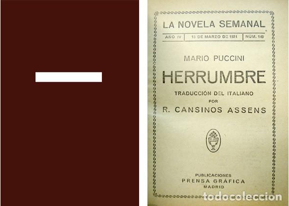 Libros antiguos: PUCCINI, Mario.  Herrumbre. 1924. - Foto 1