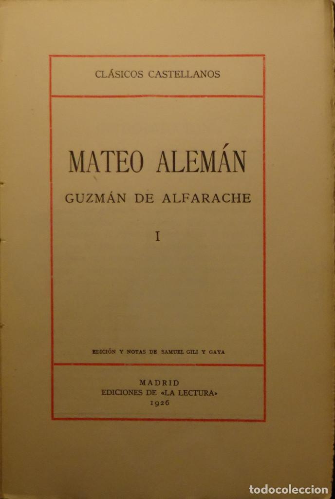 Libros antiguos: MATEO ALEM&Aacute;N - Guzm&aacute;n de ALFARACHE - Foto 2