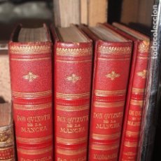 Libros antiguos: QUIJOTE, FACSIMIL DEL CORONEL FABRA Y HARTZEMBUCH, 4 VOLUMENES PRIMERA OBRA REPRODUCIDA EN EL MUNDO