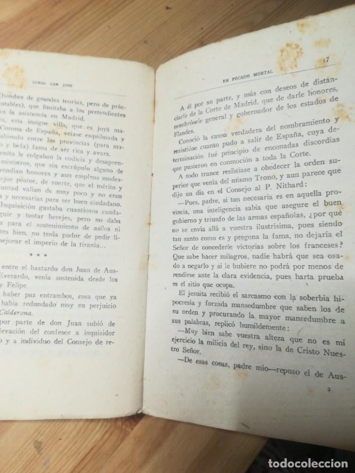 Libros antiguos: En pecado mortal - Foto 4