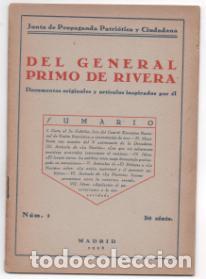 Libros antiguos: Del general Primo de Rivera. - Foto 1