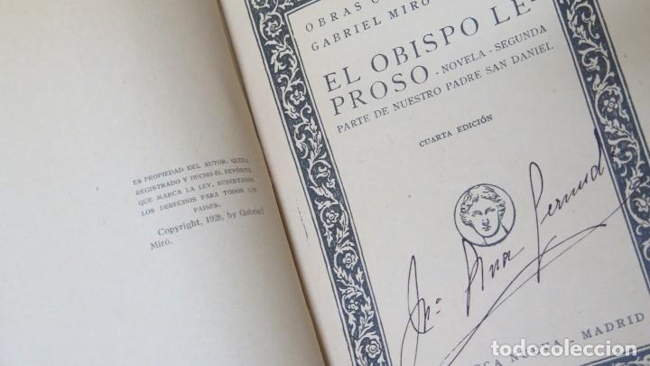 Libros antiguos: 1928.- EL OBISPO LEPROSO. GABRIEL MIRO - Foto 2