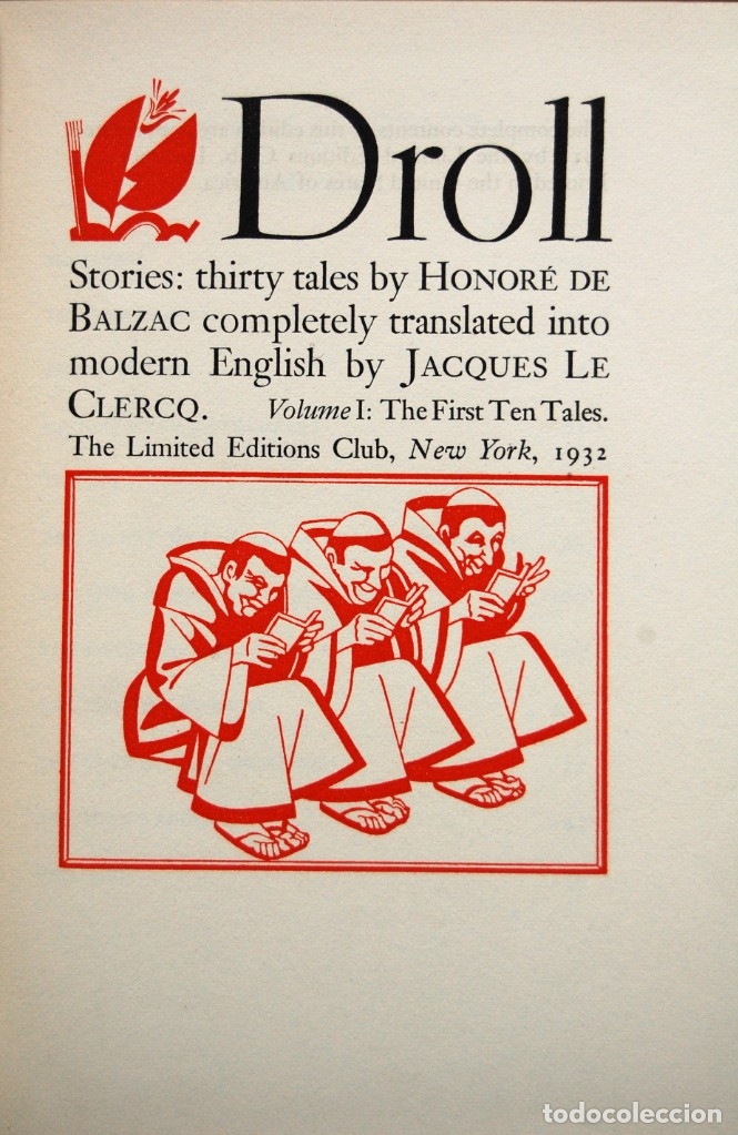Libros antiguos: Balzac, Honor&eacute; de. Droll Stories. - Foto 2