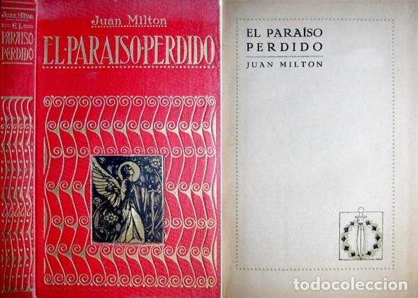 Libros antiguos: MILTON, John.  El Paraiso Perdido. 1924. - Foto 1