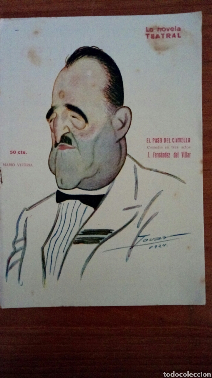 Libros antiguos: El paso del camello. N&deg;398. J. Fern&aacute;ndez del Villar. La novela teatral.