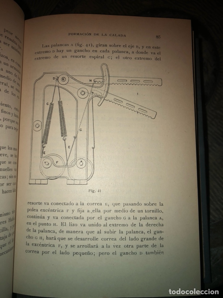 Libros antiguos: Maquinaria de tejidos - Foto 6