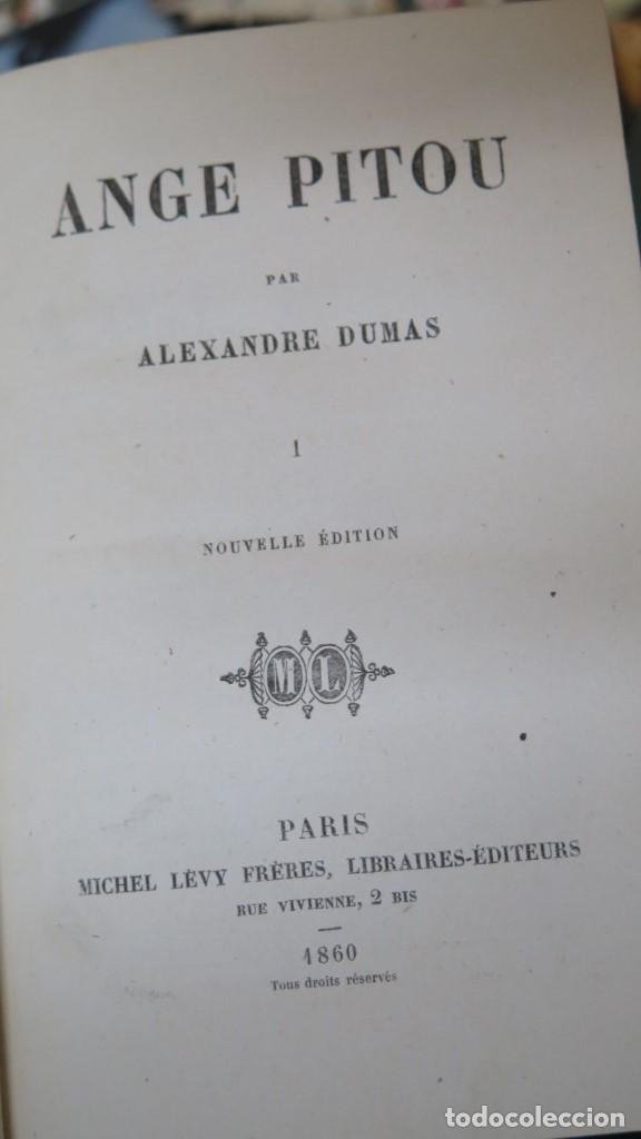 Libros antiguos: 1860.- ANGE PITOU. ALEXANDRE DUMAS. TOMO I - Foto 2