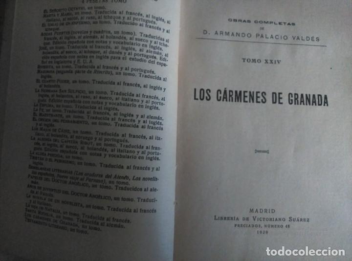 Libros antiguos: Los C&aacute;rmenes de Granada, Palacio Vald&eacute;s, 1929 - Foto 5