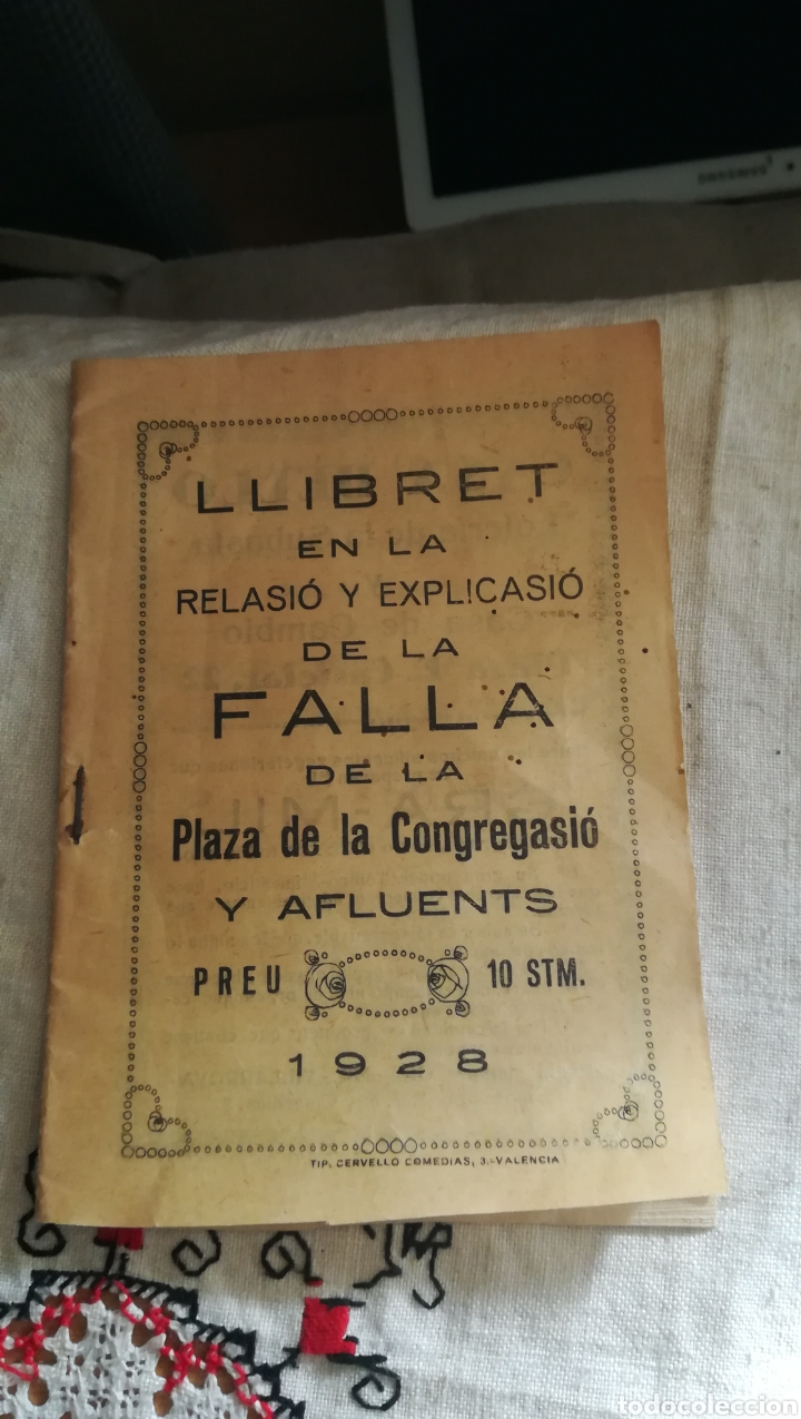 Libros antiguos: Libro de la Falla de la Plaza dela Congregaci&oacute;n de 1928 - Foto 1