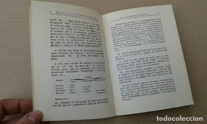 Libros antiguos: EXERCICIS DE GRAMATICA CATALANA. VOLUM III - Foto 5