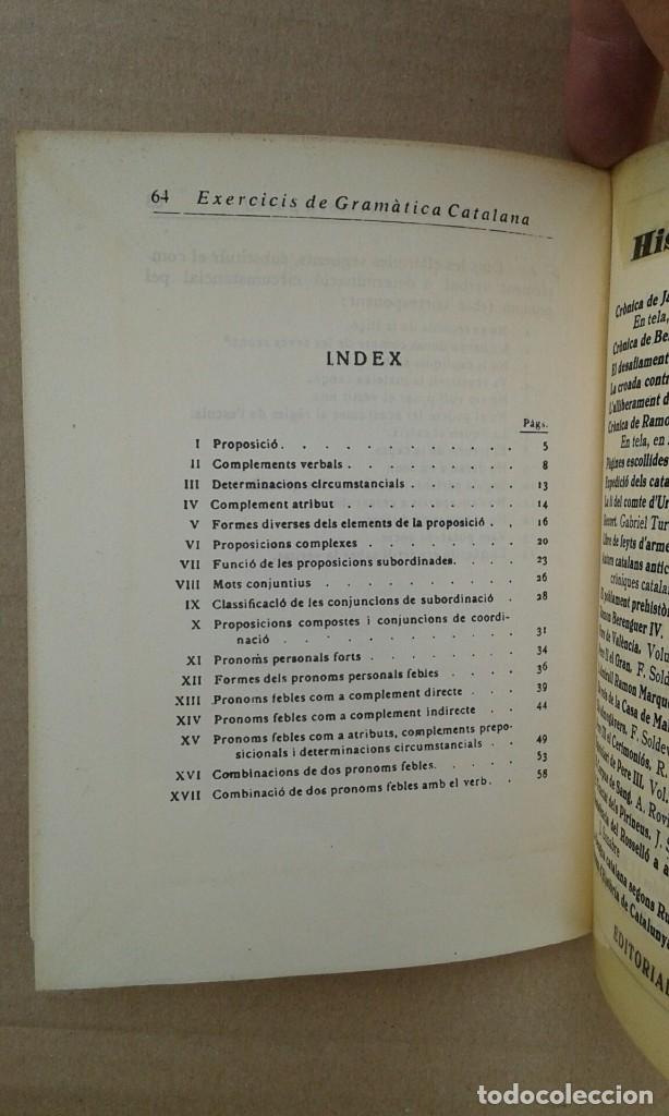 Libros antiguos: EXERCICIS DE GRAMATICA CATALANA. VOLUM III - Foto 8