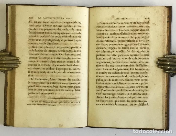 Libros antiguos: LA CAPTIVIT&Eacute; ET LA MORT DE PIE VI. - DE MERCK, General. - Foto 5