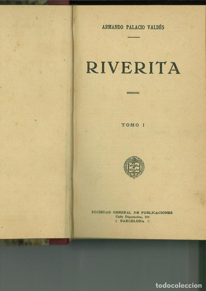 Libros antiguos: RIVERITA. Armando Palacio Vald&eacute;s - Foto 1