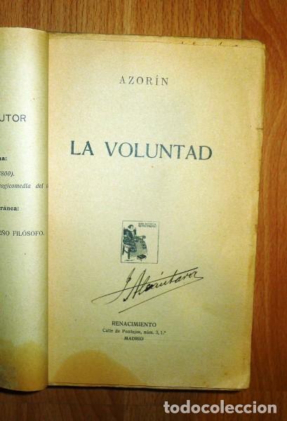 Libros antiguos: AZOR&Iacute;N [Jos&eacute; Mart&iacute;nez Ruiz]. La voluntad - Foto 1