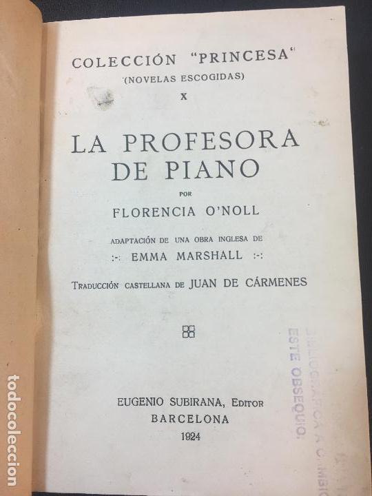 Libros antiguos: La profesora del piano - Foto 1