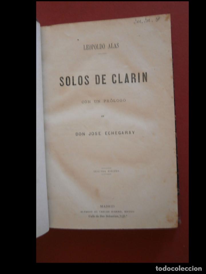 Libros antiguos: Solos de Clarin. Leopoldo Alas - Foto 1