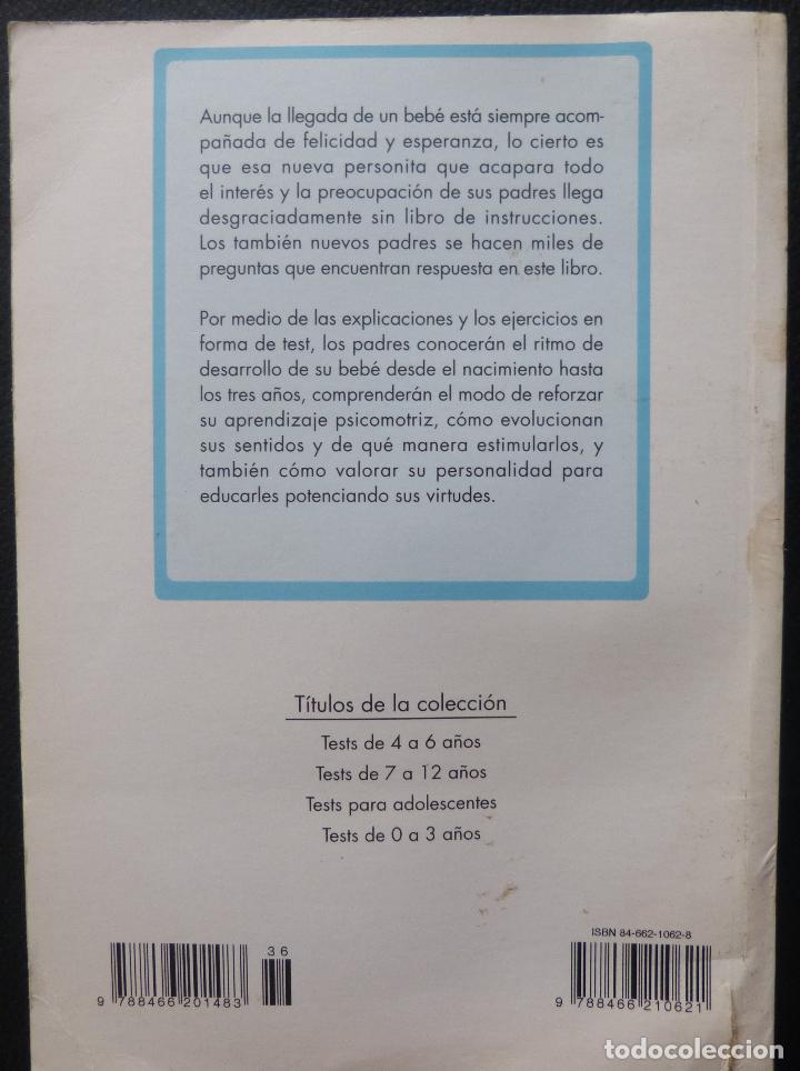 Libros antiguos: Libro Test de 0 a 3 A&ntilde;os,Conoce a tus Hijos,Libsa,Ebee Leon Gross - Foto 2