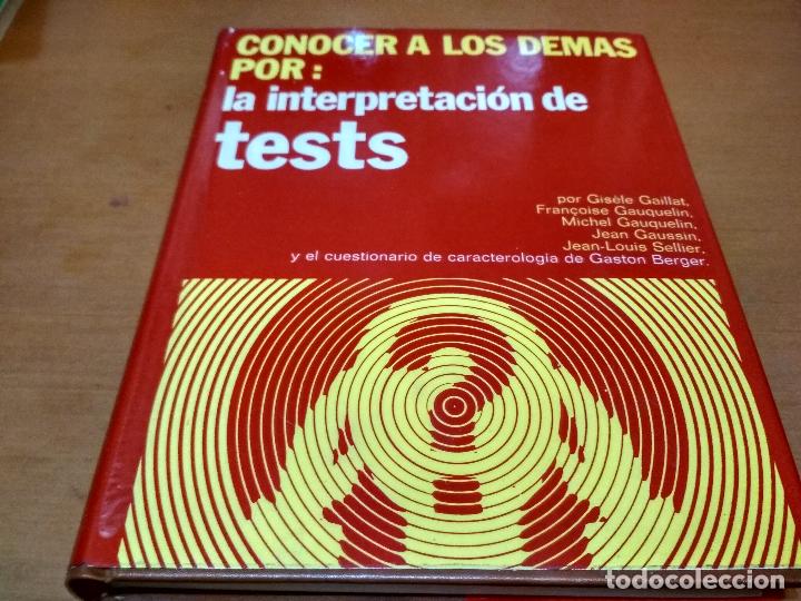 Libros antiguos: Conocer a los dem&aacute;s por la interpretaci&oacute;n de test - Foto 1