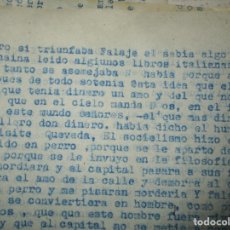 Libros antiguos: SOBRE FALANGE PARTE DE LIBRO ORIGINAL CARLOS HERREROS CIRCA 1939 GUERRA CIVIL. Lote 146813014