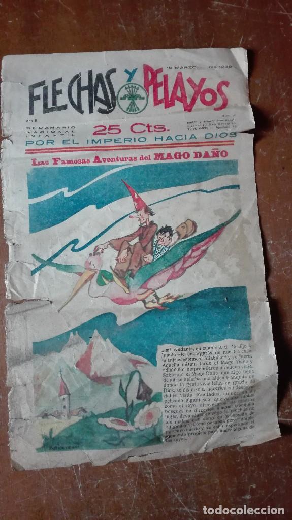 Libros antiguos: Te veo flechas y Pelayos 12 de marzo de 1939 - Foto 1