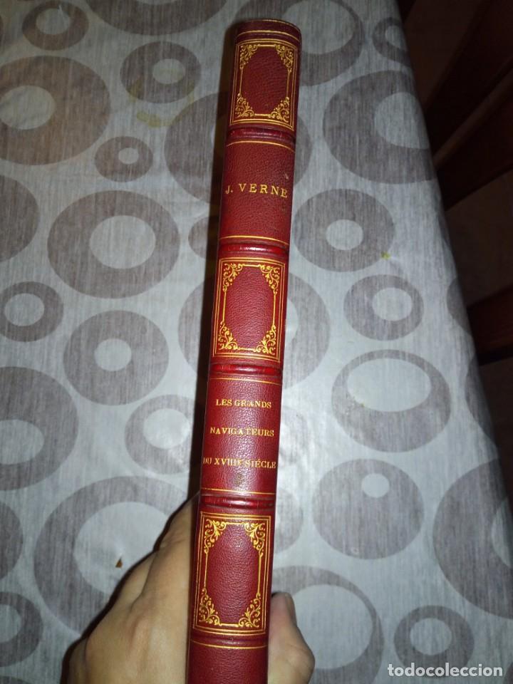 Libros antiguos: LES GRANDS NAVIGATEURS DU XVIIIe SIECLE - Verne - Foto 3