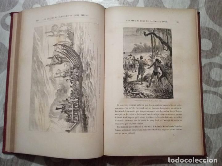 Libros antiguos: LES GRANDS NAVIGATEURS DU XVIIIe SIECLE - Verne - Foto 7