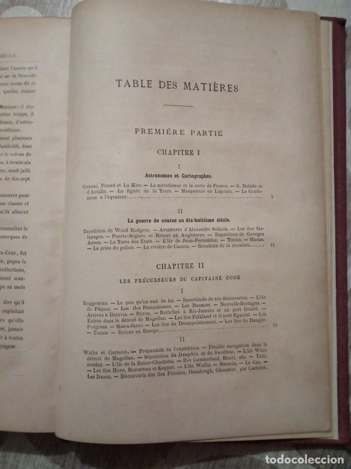 Libros antiguos: LES GRANDS NAVIGATEURS DU XVIIIe SIECLE - Verne - Foto 8