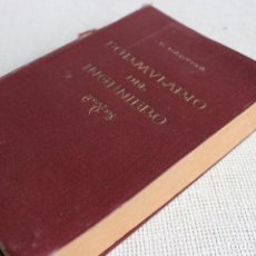 Libros antiguos: FORMULARIO DEL INGENIERO. EGIDIO GARUFFA. AÑO 1923. Lote 147617426