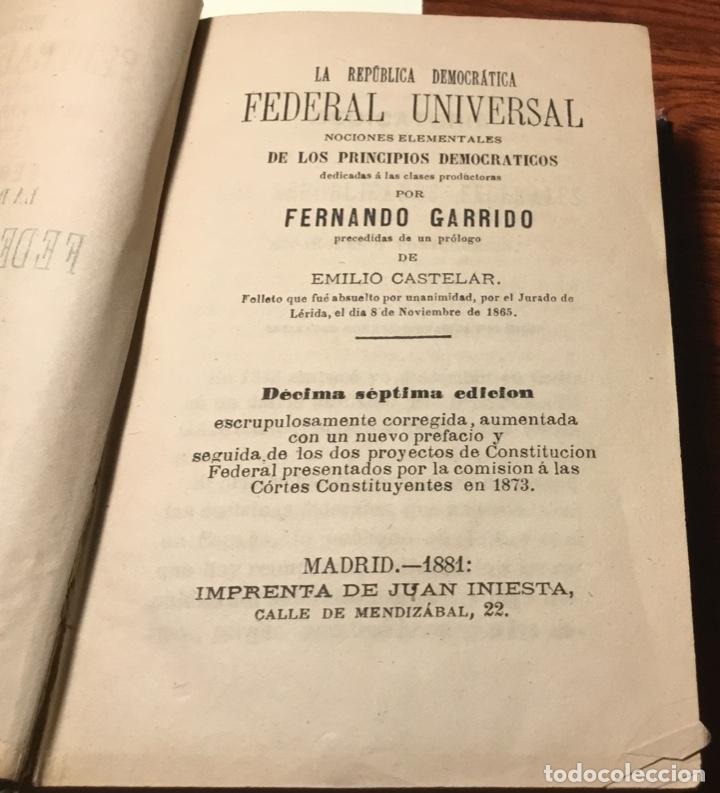 Libros antiguos: Libro miscel&aacute;nea 1873 Pr&oacute;logo Emilio Castelar - Foto 2