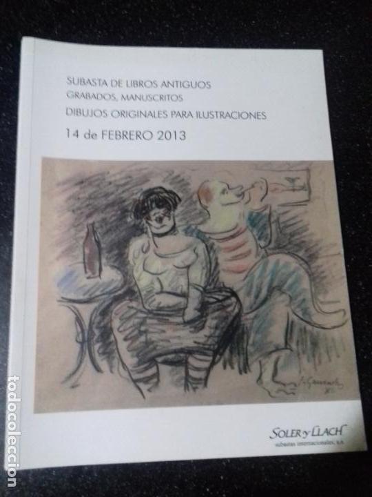Libros antiguos: SUBASTA. SOLER Y LLACH. FEBREO - 2013. - Foto 1