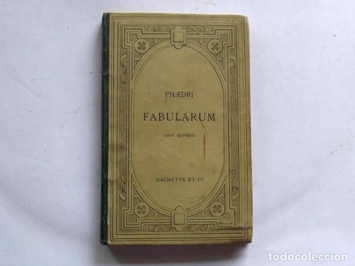 Libros antiguos: 1872, Fabularum, Libri quinque, Phaedri - Foto 1