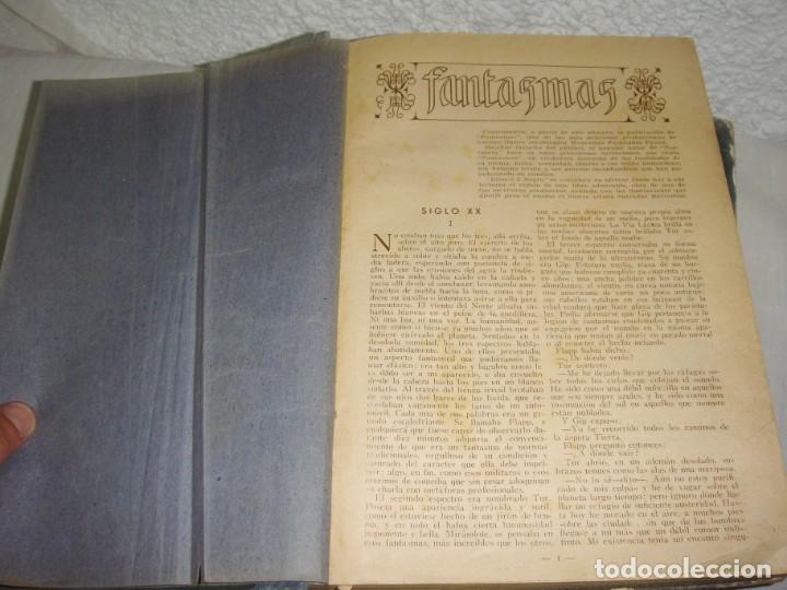Libros antiguos: 3 Vol&uacute;menes con Novelas Encuadernadas. - Foto 2