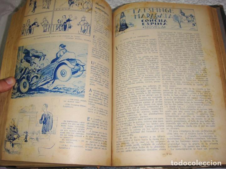 Libros antiguos: 3 Vol&uacute;menes con Novelas Encuadernadas. - Foto 4