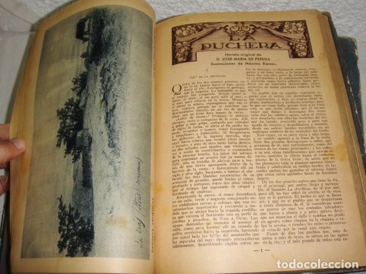 Libros antiguos: 3 Vol&uacute;menes con Novelas Encuadernadas. - Foto 5