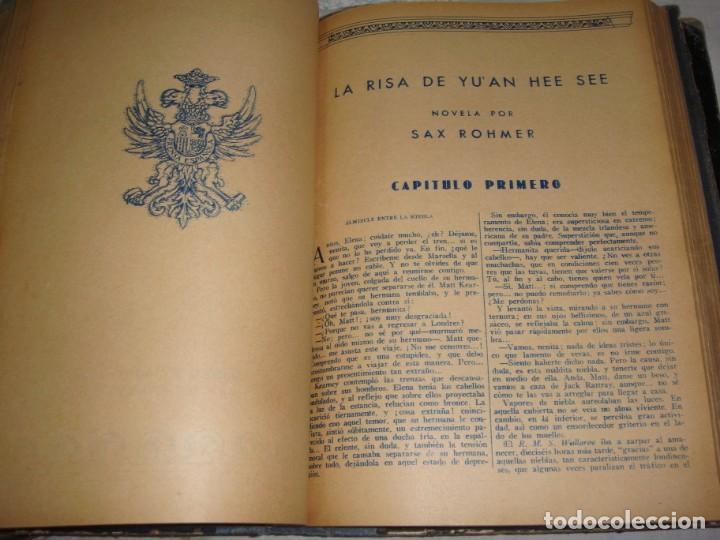 Libros antiguos: 3 Vol&uacute;menes con Novelas Encuadernadas. - Foto 6