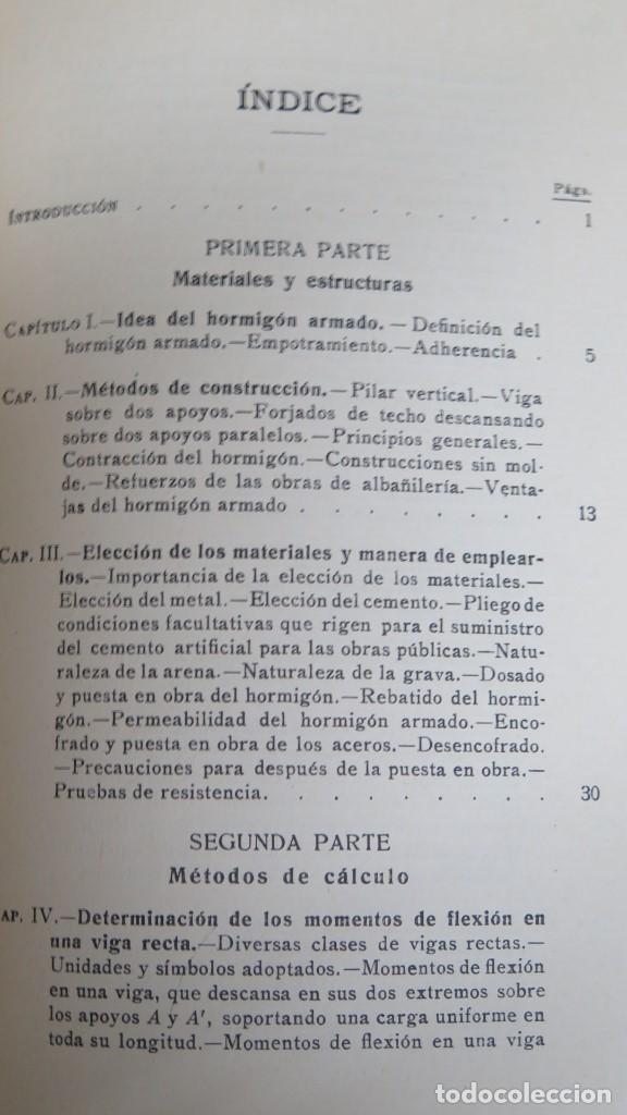Libros antiguos: 1926.- HORMIGON ARMADO. L. MALPHETTES - Foto 3