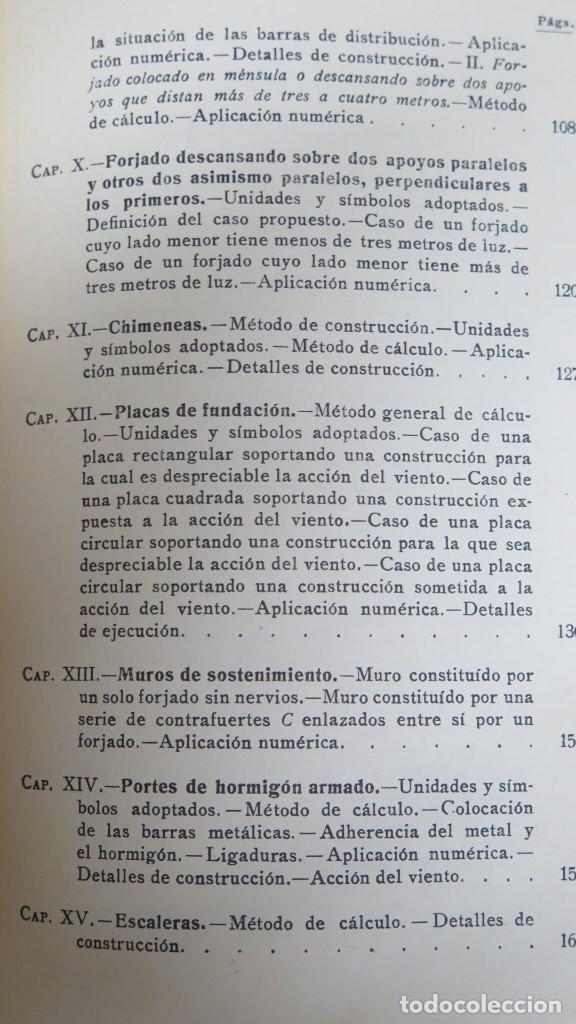 Libros antiguos: 1926.- HORMIGON ARMADO. L. MALPHETTES - Foto 5
