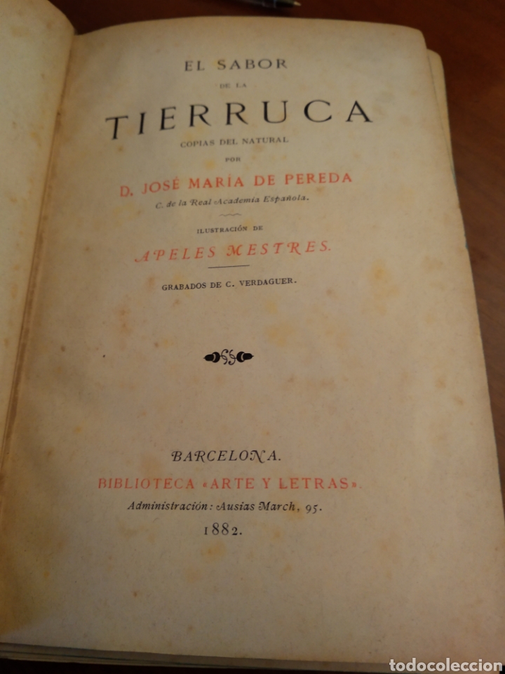 Libros antiguos: El sabor de la tierruca. D. Jos&eacute; Mar&iacute;a de Pereda - Foto 4