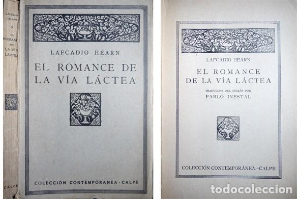 Libros antiguos: HEARN, Lafcadio.  El Romance de la V&iacute;a Lactea. 1921. - Foto 1