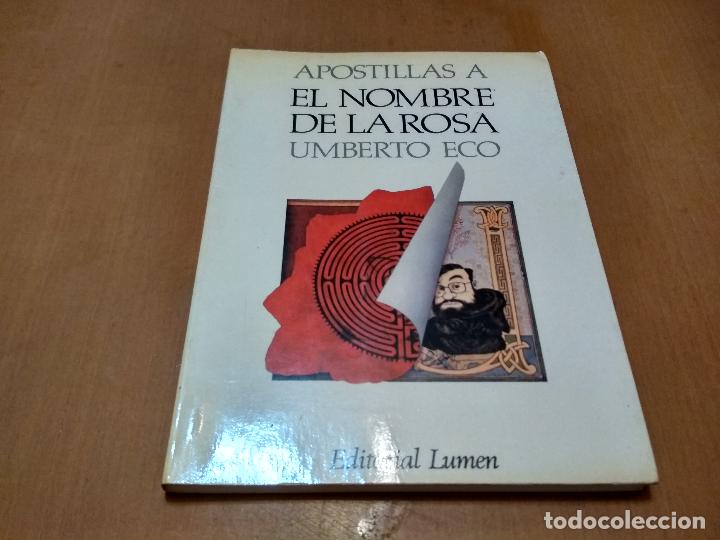 Libros antiguos: El nombre de la rosa - Foto 1