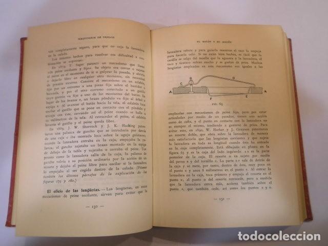 Libros antiguos: MAQUINARIA DE TEJIDOS - THOMAS W. FOX - 1930 - Foto 4