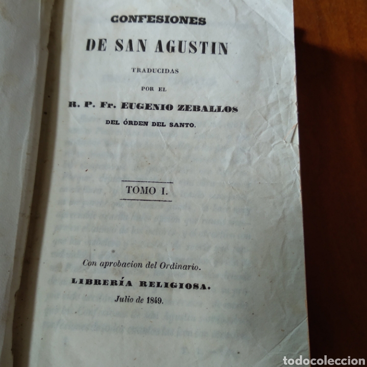 Libros antiguos: CONFESIONES DE SAN AGUST&Iacute;N. - Foto 4