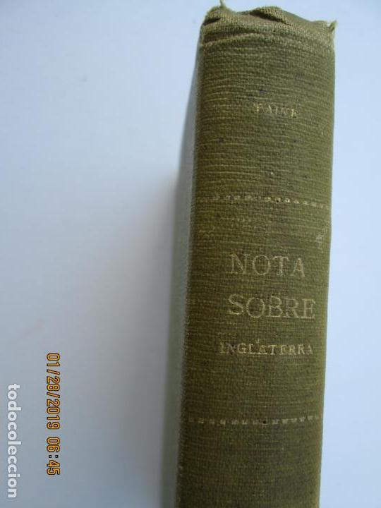 Libros antiguos: NOTAS SOBRE INGLATERRA. - TAINE, H. - ED. CALPE 1920. - Foto 2