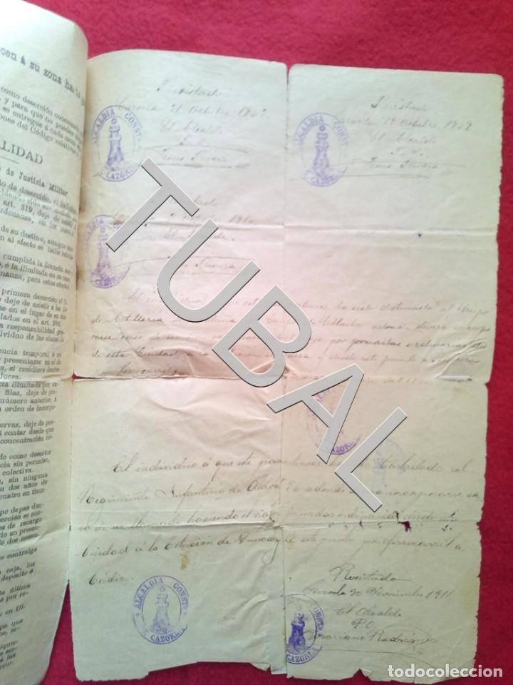 Libros antiguos: 1908 CAZORLA EJERCTO LICENCIA O PERMISO UBEDA B02 - Foto 8
