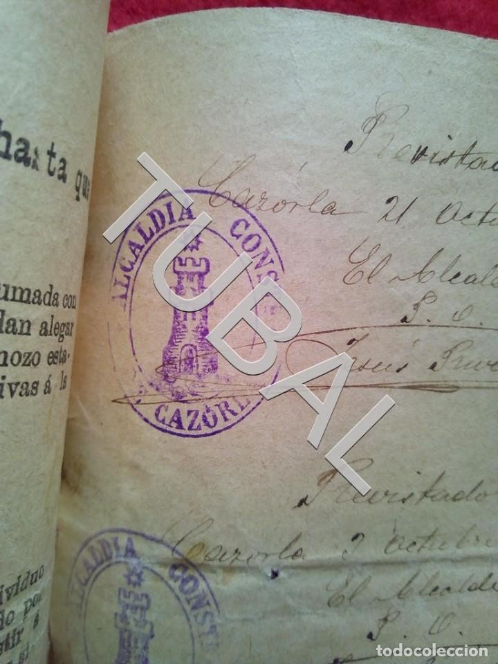 Libros antiguos: 1908 CAZORLA EJERCTO LICENCIA O PERMISO UBEDA B02 - Foto 9