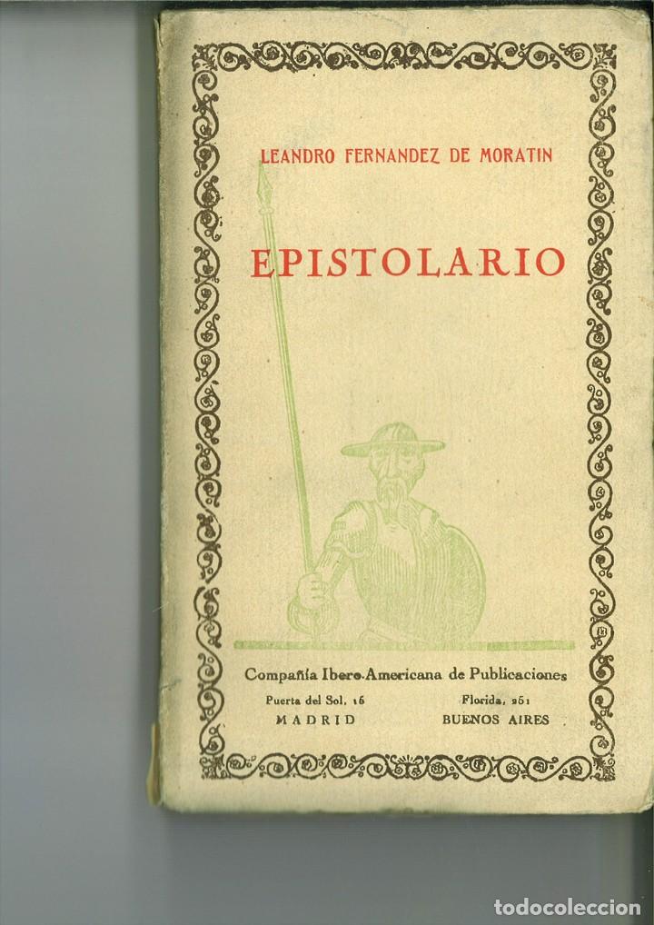Libros antiguos: EPISTOLARIO. Leandro Fern&aacute;ndez de Morat&iacute;n - Foto 1