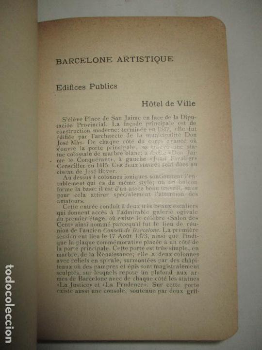 Libros antiguos: Encyclop&eacute;die artistique. GUIDE DE BARCELONE. 1909. - Foto 3
