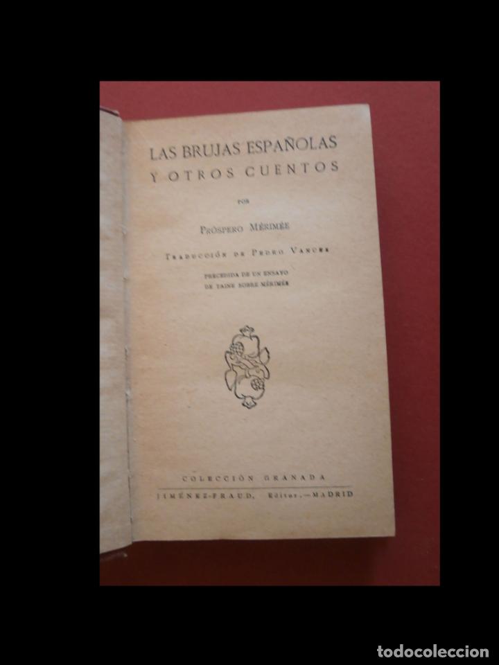 Libros antiguos: Las brujas espa&ntilde;olas y otros cuentos. Pr&oacute;spero Merim&eacute;e - Foto 1
