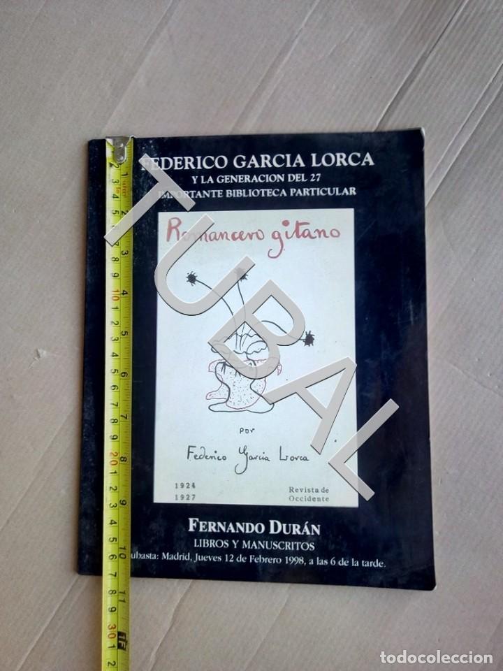 Old books: GARCIA LORCA CATALOGO SUBASTA LIBROS FERNANDO DURAN MADRID LG7